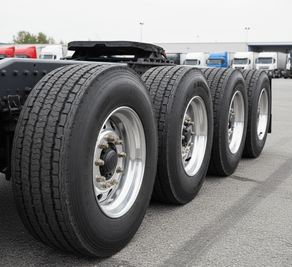 tires on the back of commercial trucks in Conroe, TX