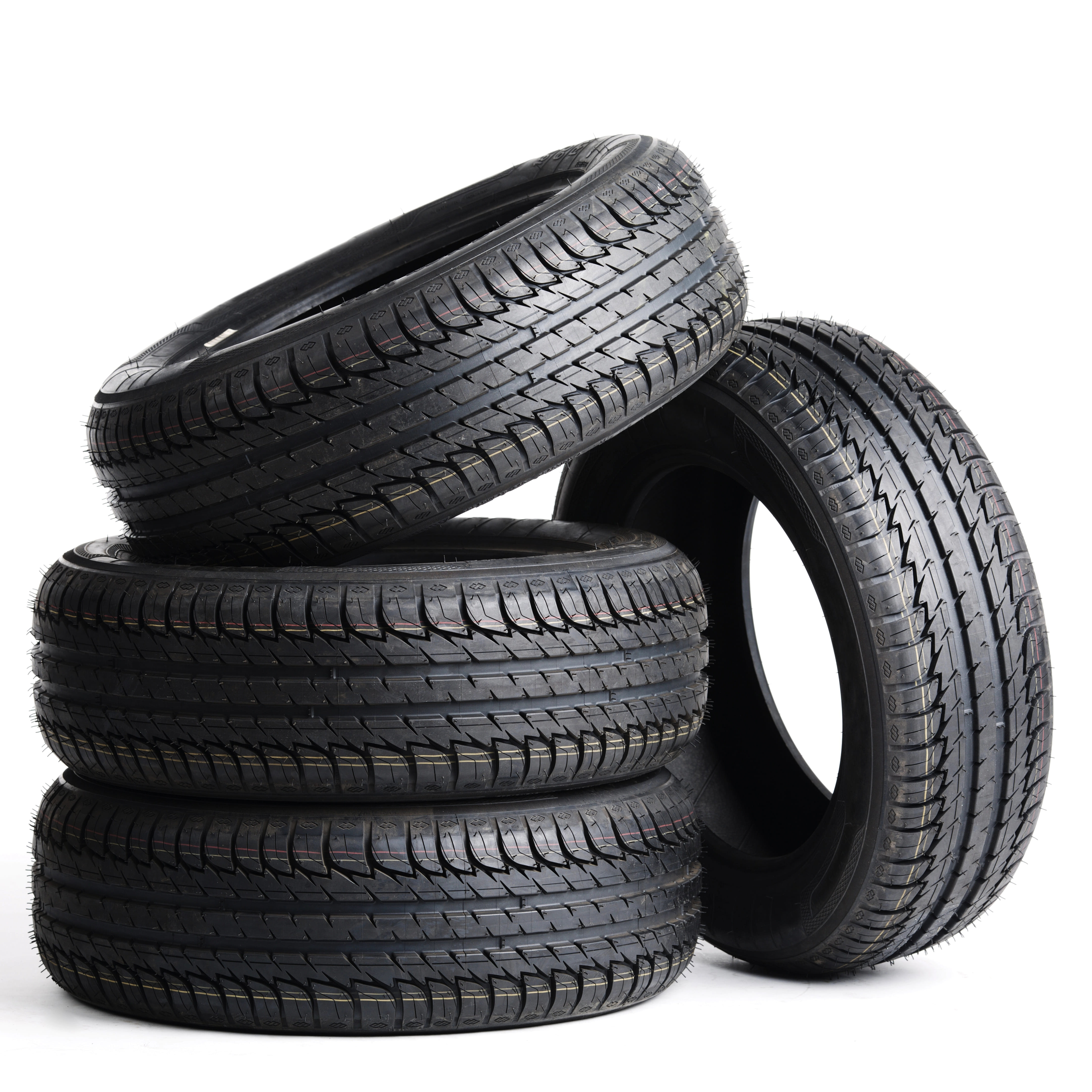 tires piled on top of one another
