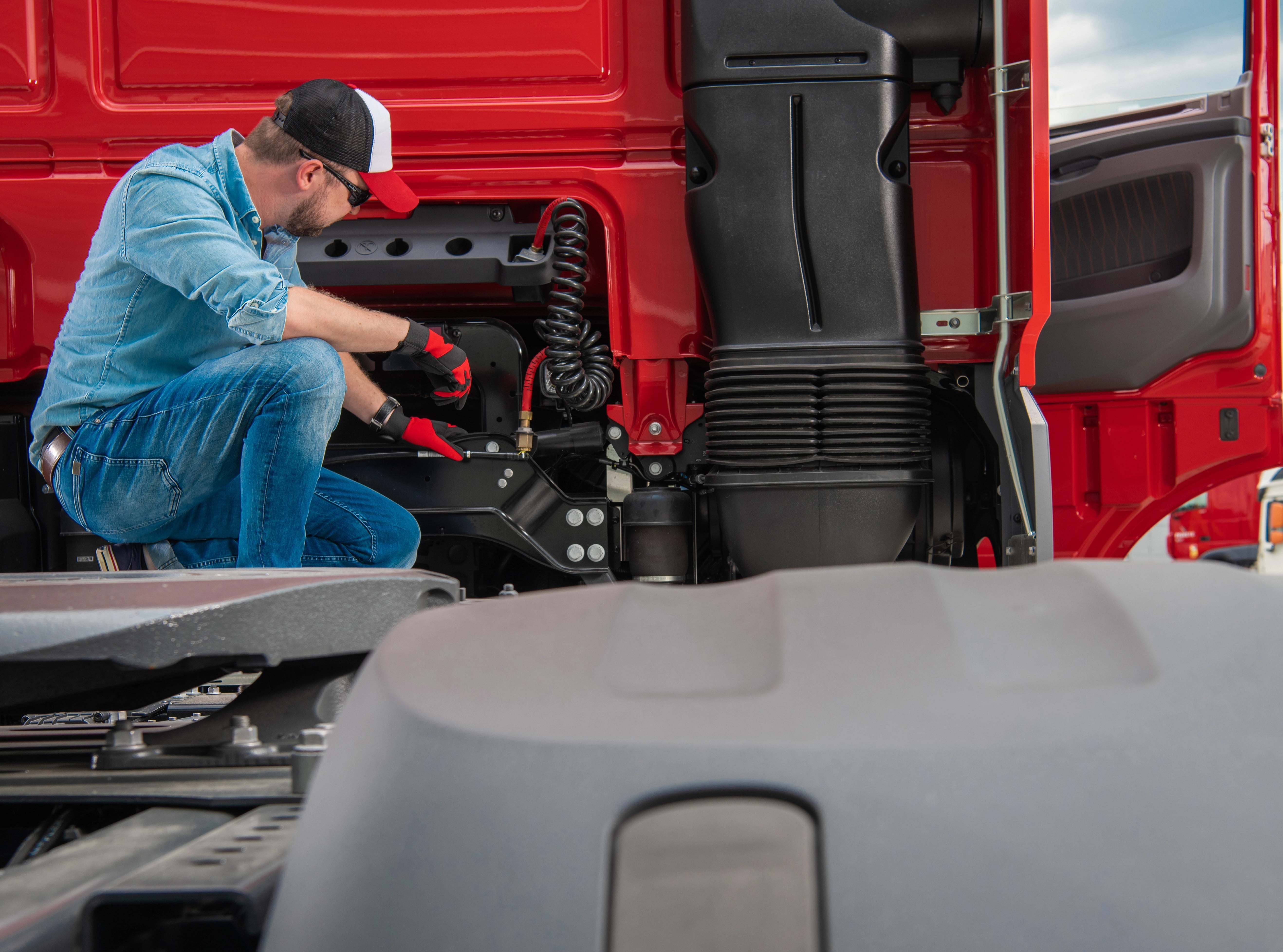 Commercial truck roadside service in Conroe, Texas
