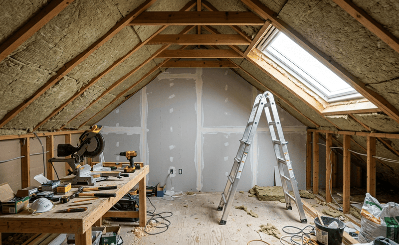 attic insulation and ventilation upgrade inside residential attic attic insulation and ventilation upgrade inside residential attic