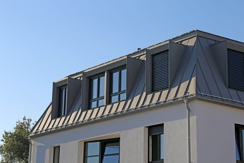 residential home metal standing seam roof