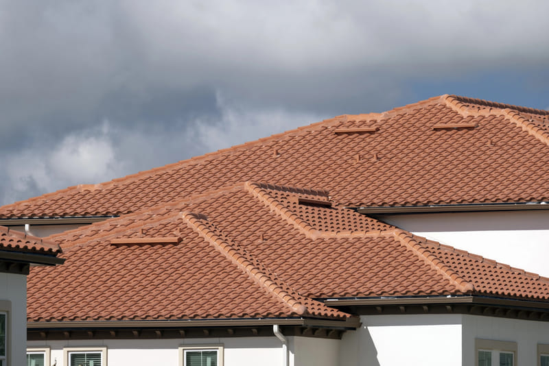 Concrete tile roofs on Texas
