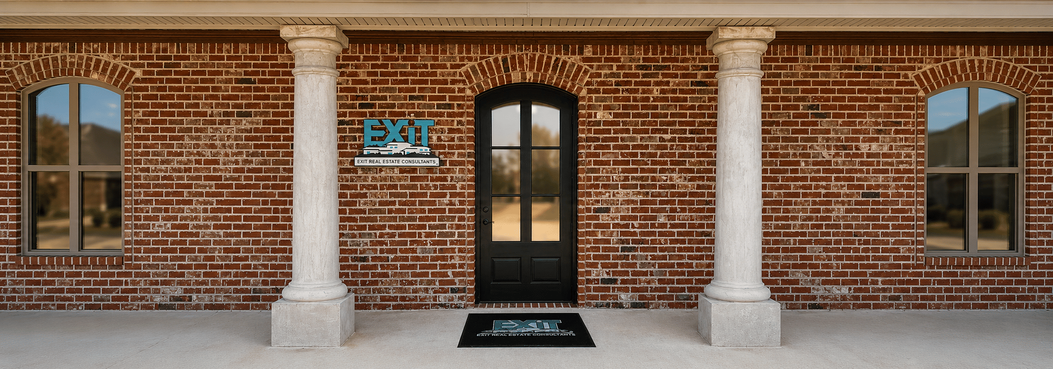 Entrance to EXIT Real Estate Consultants office in DeRidder, Louisiana
