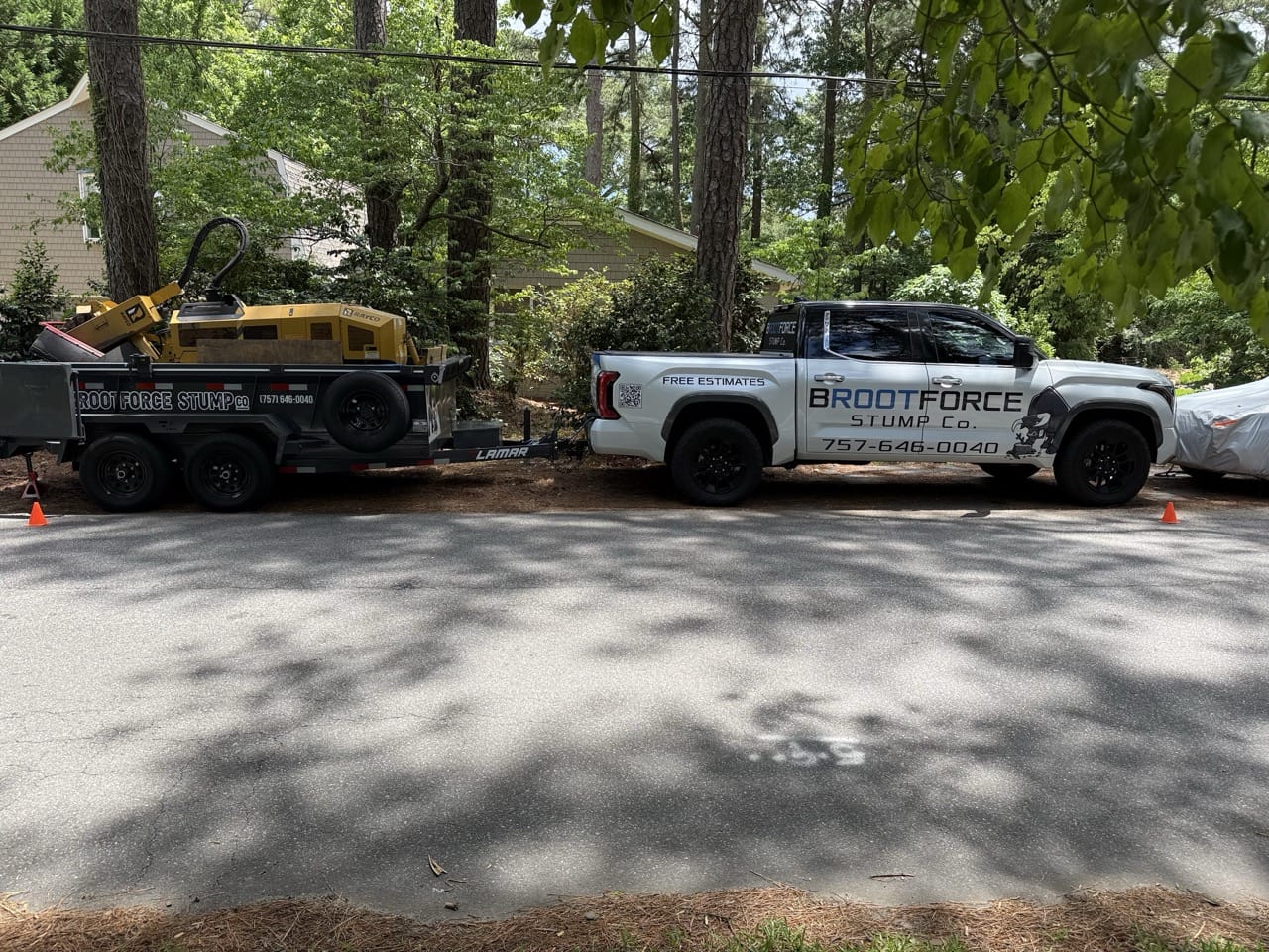 Stump grinding in Virginia Beach, VA — BROOTFORCE STUMP Co