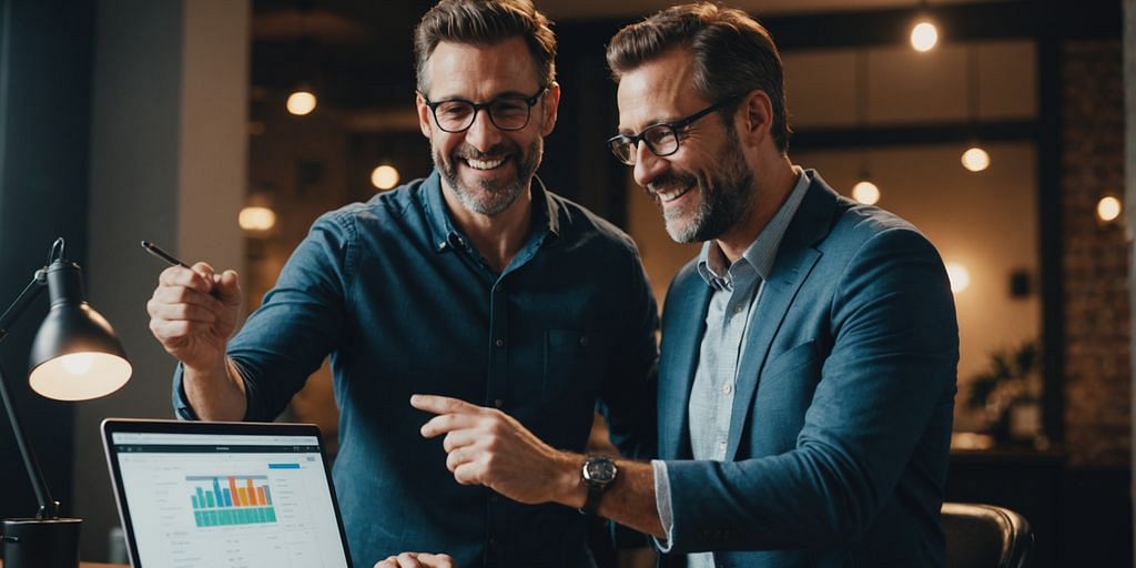 Business owner happy with software bookkeeper's financial management