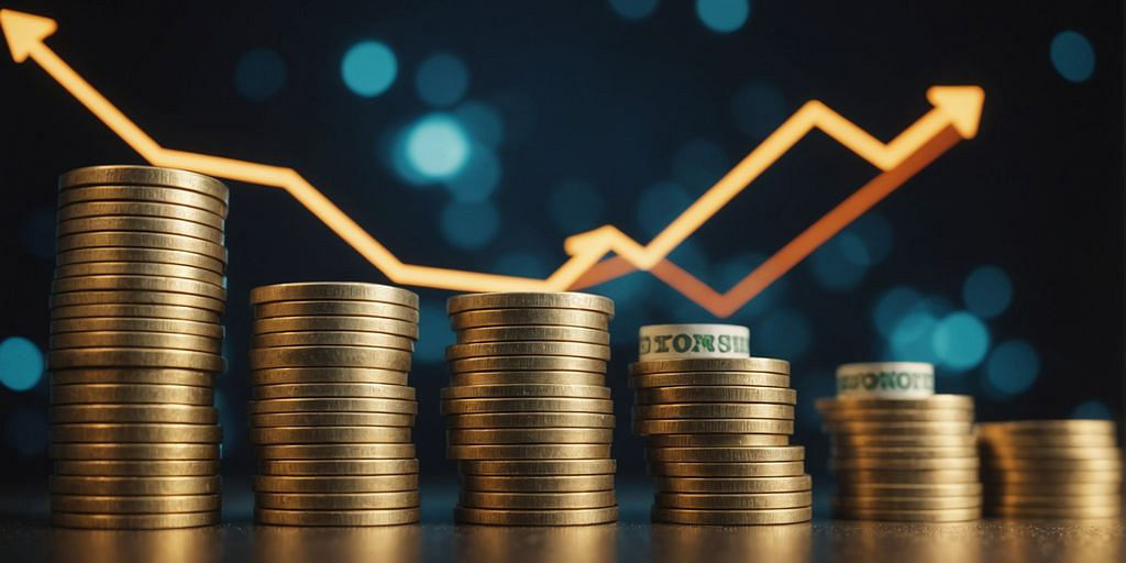 Graph depicting increased cash flow and revenue growth