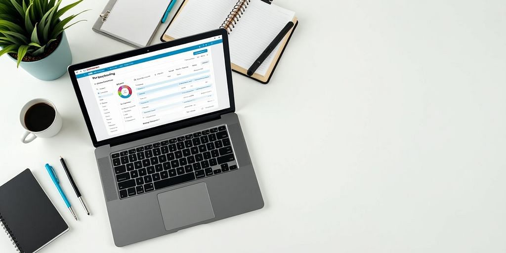 Xero bookkeeping software interface on a laptop.