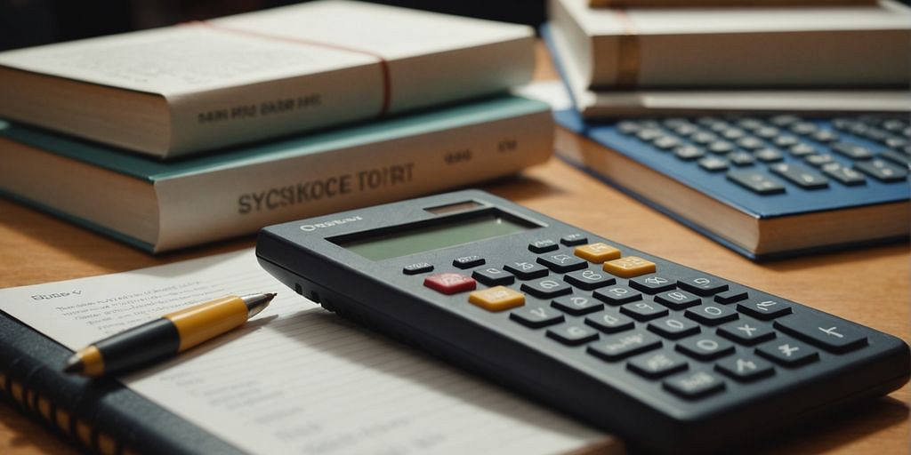 Books and calculator representing bookkeeping essentials