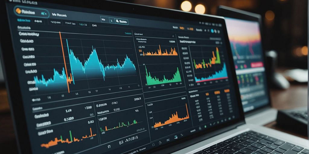 Wave software dashboard showing financial graphs and charts