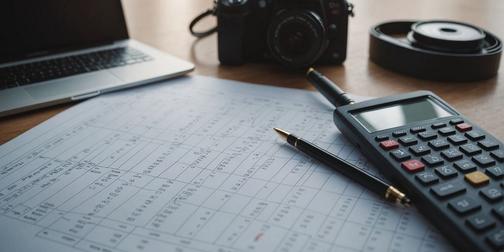 Financial charts and graphs for franchise accounting