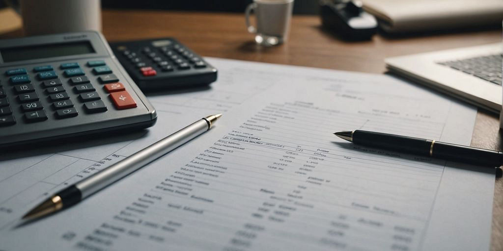 Franchise accounting essentials and financial documents illustration