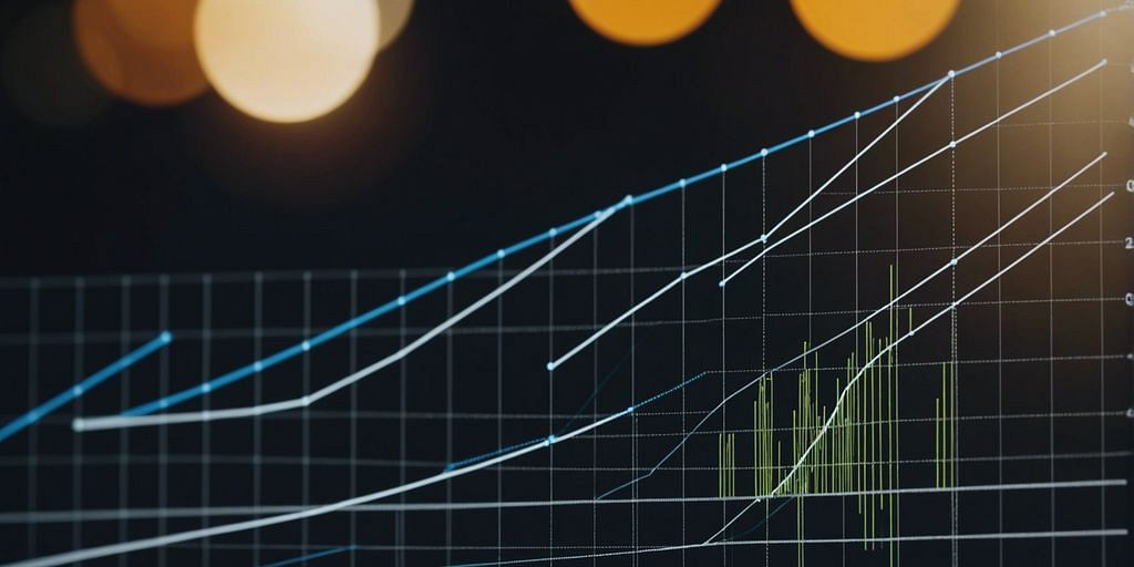 Graph depicting financial growth with Fractional CFO services.