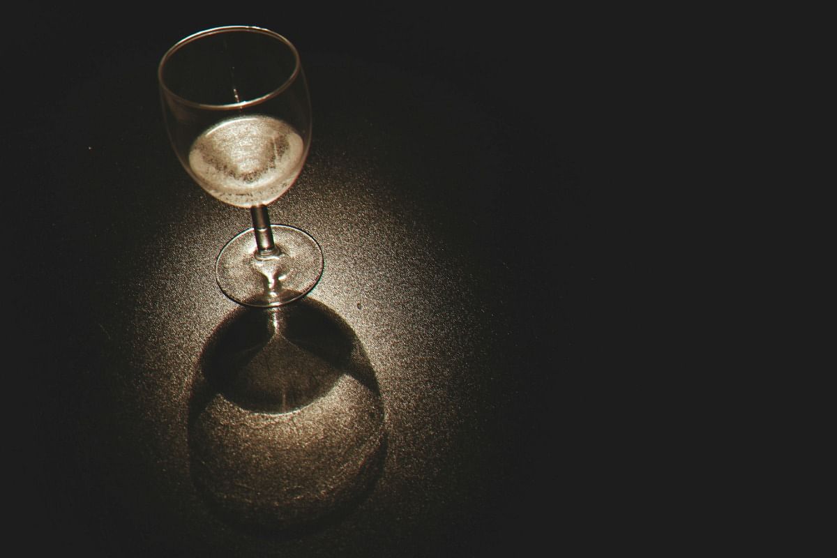 White wine in glas