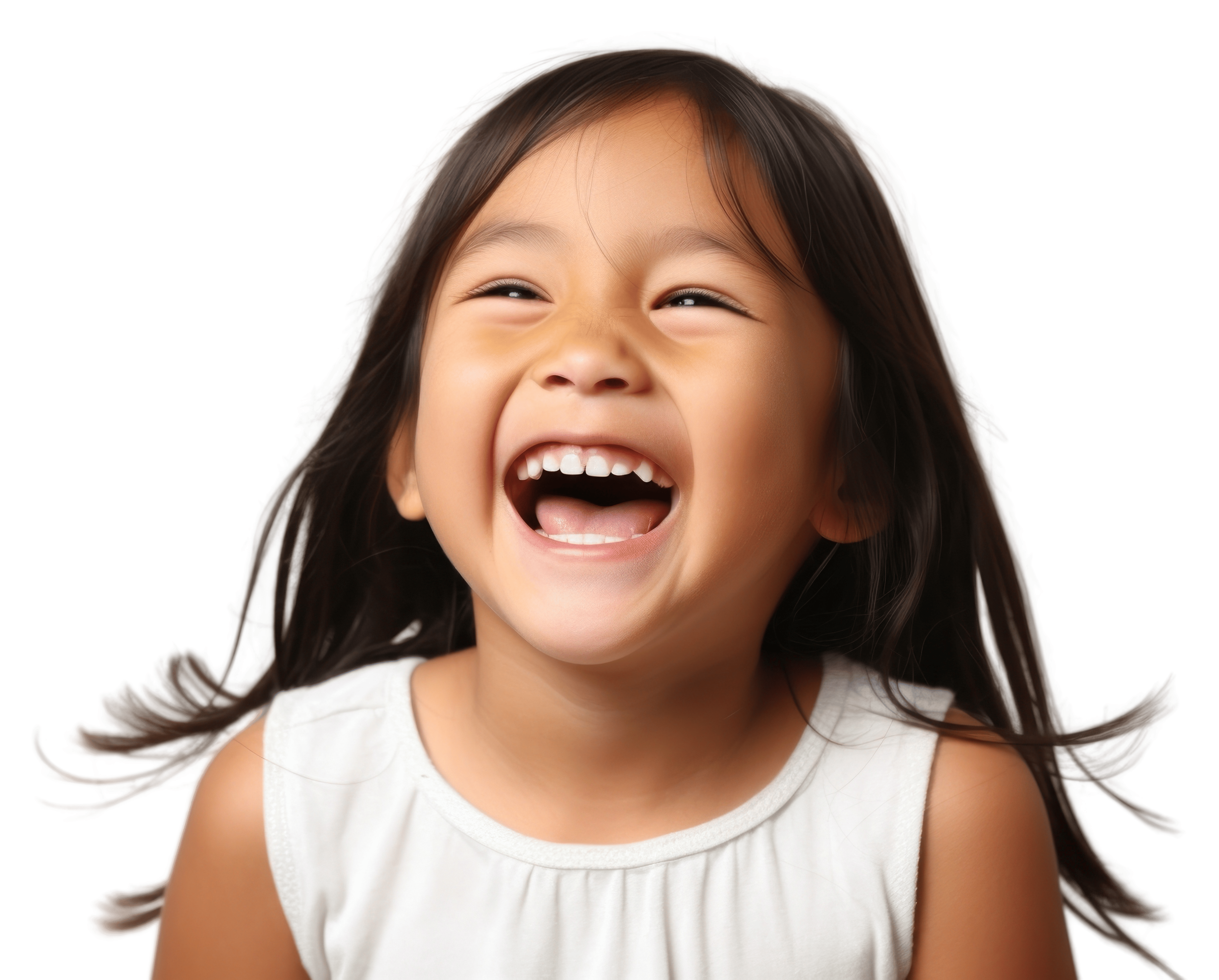 Smiling adult woman pointing to her teeth, showing a healthy aligned smile against a blue background. Smiling adult woman pointing to her teeth, showing a healthy aligned smile against a blue background.