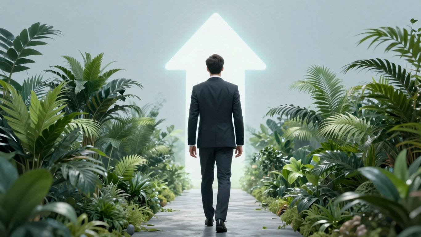 Business growth and financial success concept