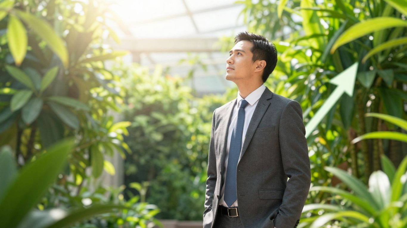 Business growth and financial success concept.