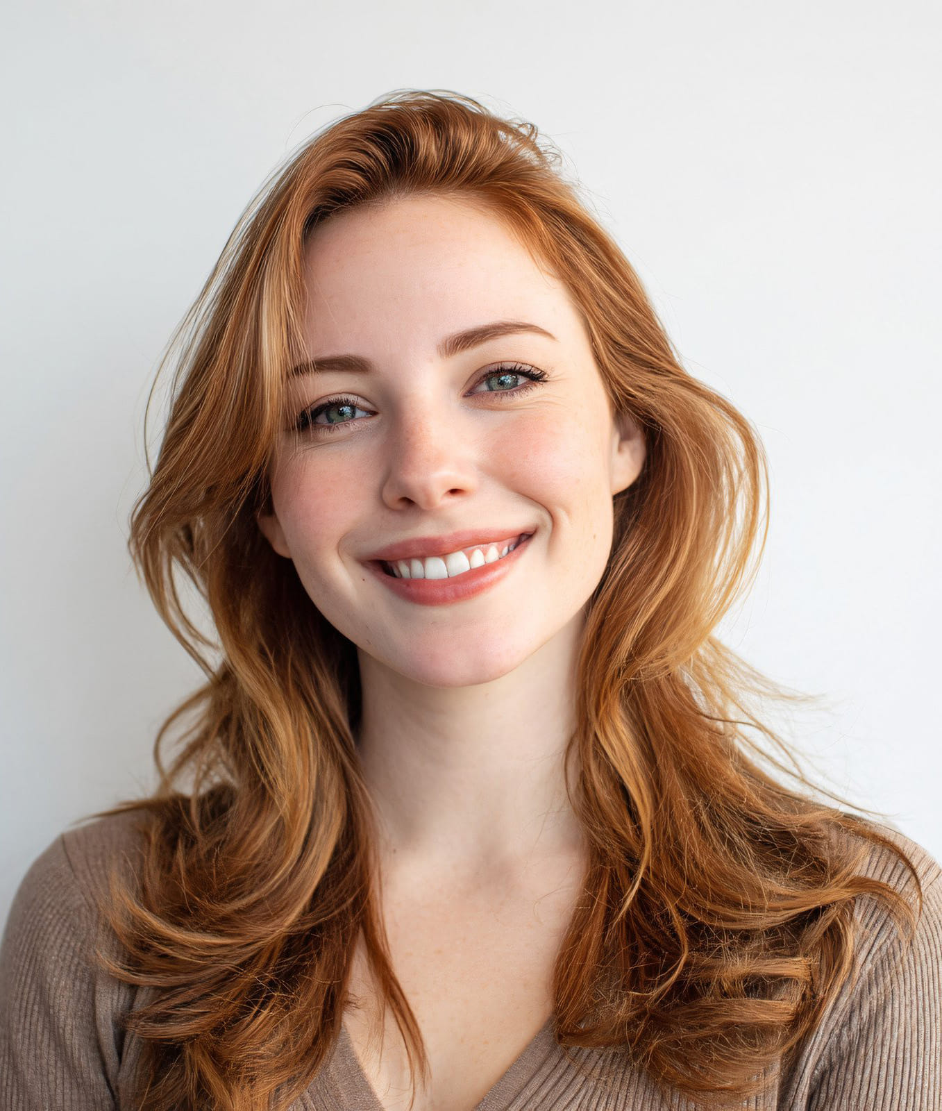 Adult orthodontic patient smiling after completing treatment Adult orthodontic patient smiling after completing treatment