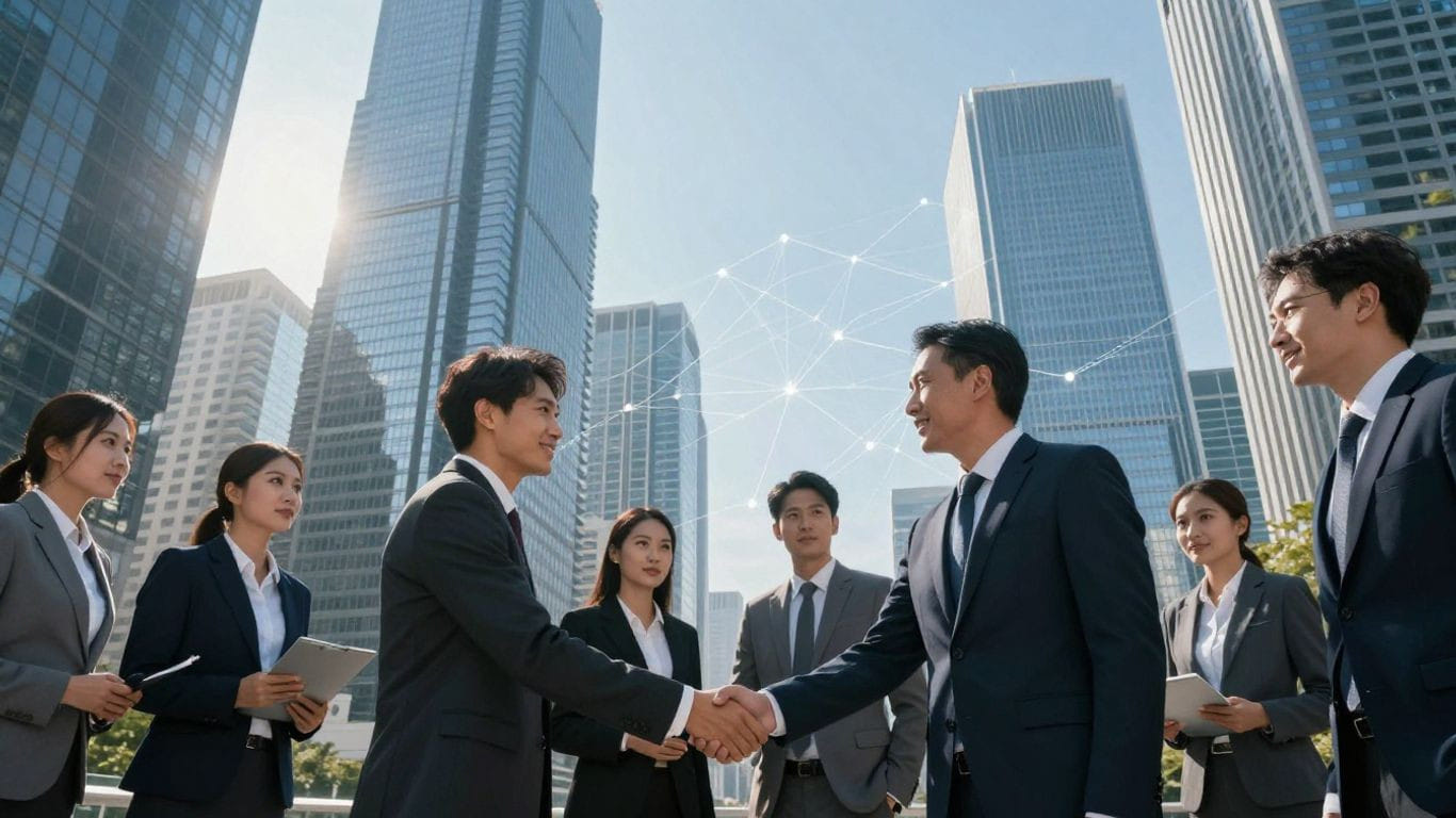 Commercial loan brokers assisting diverse business owners.