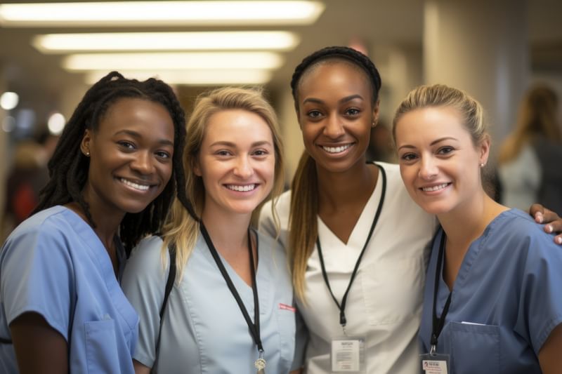 Hospice Team smiling for camera