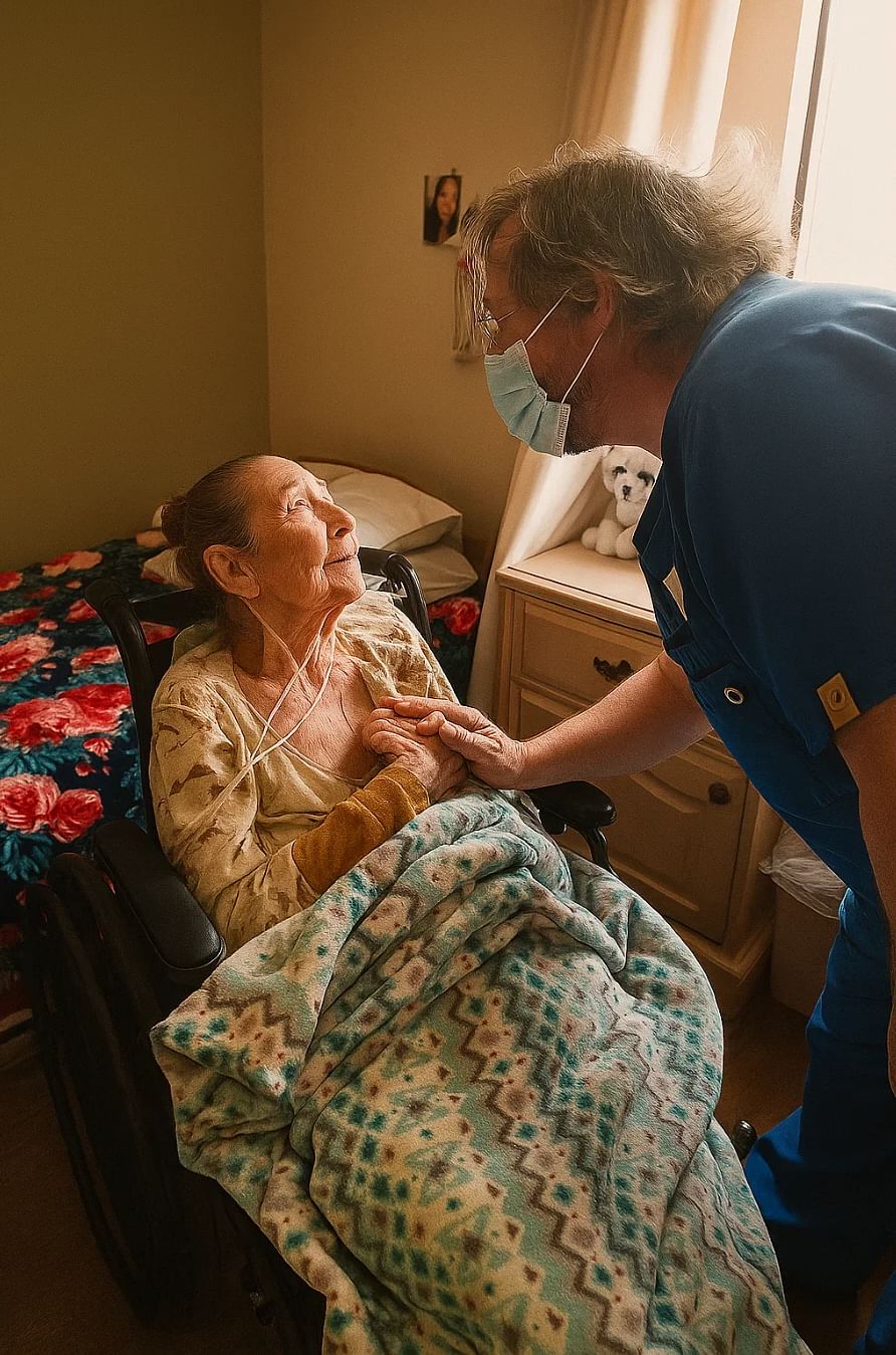 patient receiving pain management