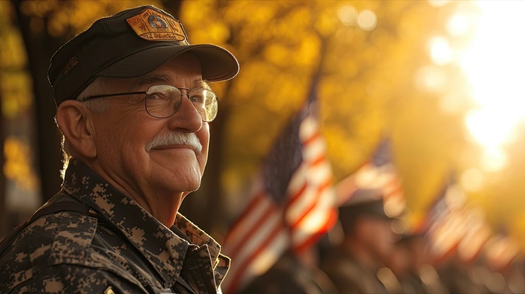 Smiling Veteran in Hospice Care