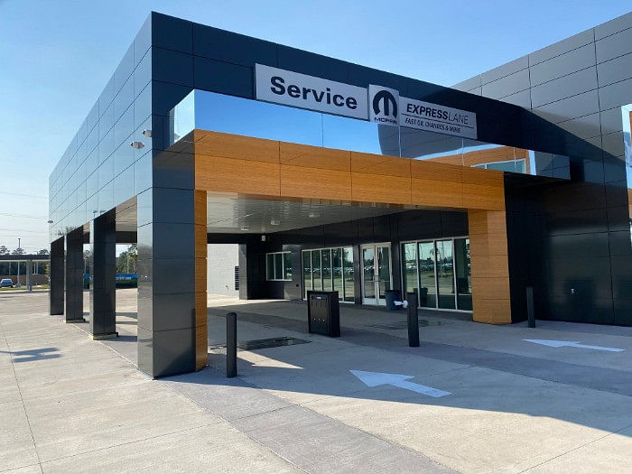 Steel Auto Dealership Metal Buildings in Mississippi