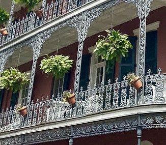 Balcony Poles in the French Quarter